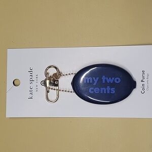 Kate Spade NY "my two cents" Coin Purse Bag Charm